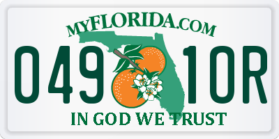 FL license plate 0491OR