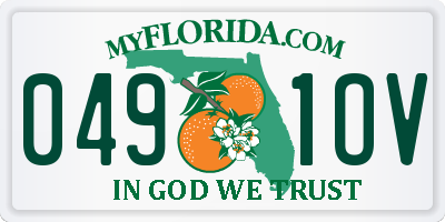 FL license plate 0491OV
