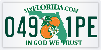 FL license plate 0491PE