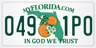 FL license plate 0491PO