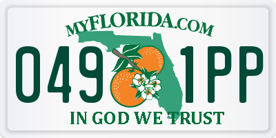 FL license plate 0491PP