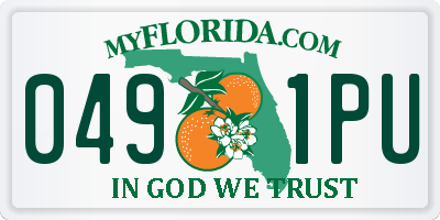 FL license plate 0491PU