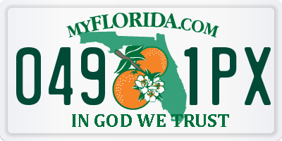 FL license plate 0491PX