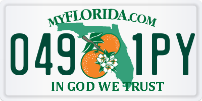 FL license plate 0491PY