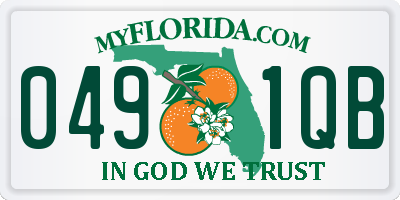 FL license plate 0491QB