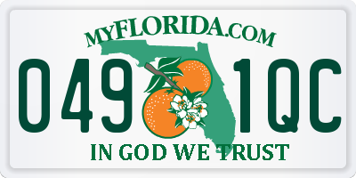 FL license plate 0491QC