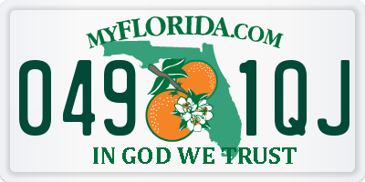 FL license plate 0491QJ