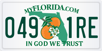 FL license plate 0491RE