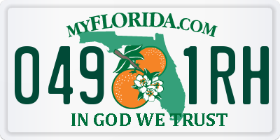 FL license plate 0491RH