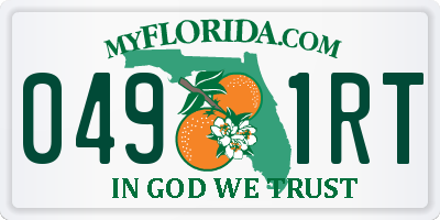 FL license plate 0491RT