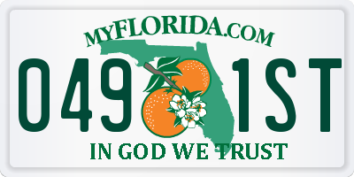 FL license plate 0491ST