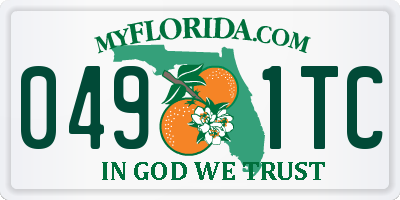 FL license plate 0491TC