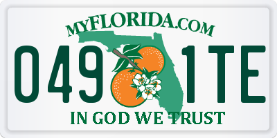 FL license plate 0491TE