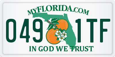 FL license plate 0491TF