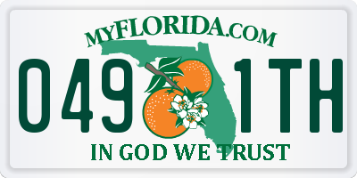 FL license plate 0491TH