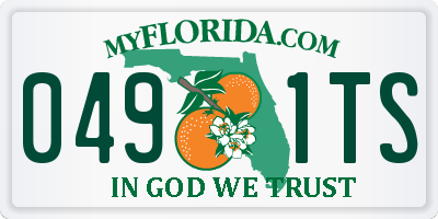 FL license plate 0491TS