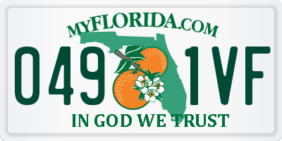 FL license plate 0491VF