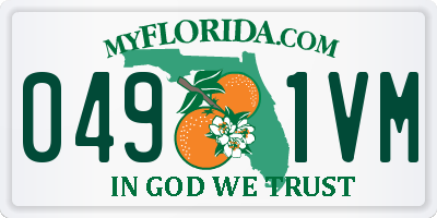 FL license plate 0491VM