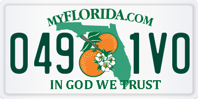 FL license plate 0491VO