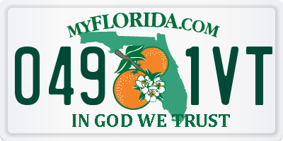 FL license plate 0491VT