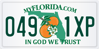 FL license plate 0491XP