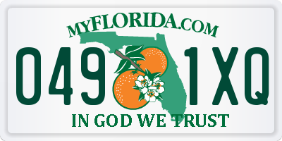 FL license plate 0491XQ