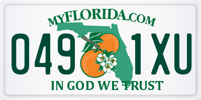 FL license plate 0491XU