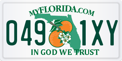 FL license plate 0491XY