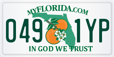FL license plate 0491YP