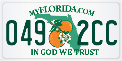 FL license plate 0492CC
