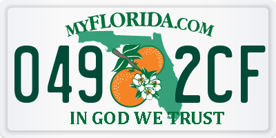 FL license plate 0492CF
