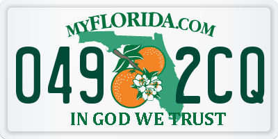 FL license plate 0492CQ