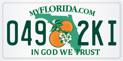 FL license plate 0492KI