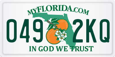 FL license plate 0492KQ