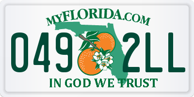 FL license plate 0492LL