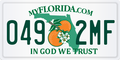 FL license plate 0492MF