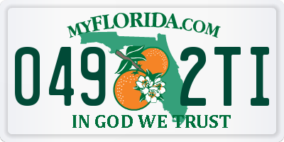 FL license plate 0492TI