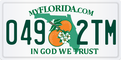 FL license plate 0492TM