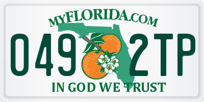 FL license plate 0492TP