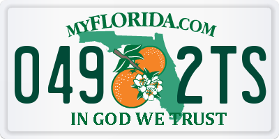 FL license plate 0492TS