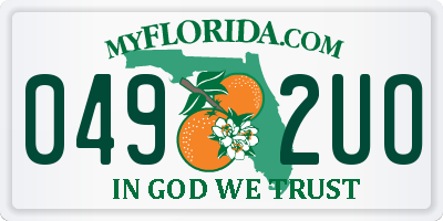 FL license plate 0492UO