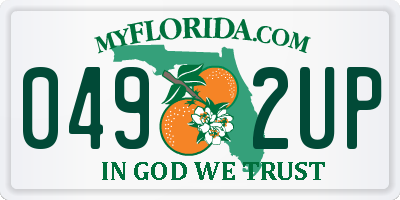 FL license plate 0492UP
