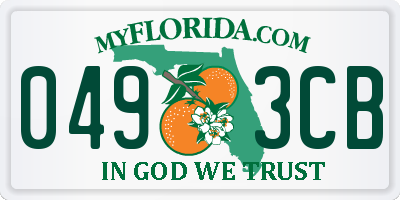 FL license plate 0493CB