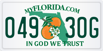 FL license plate 0493OG