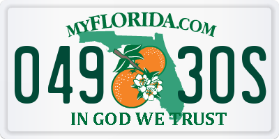 FL license plate 0493OS