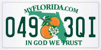 FL license plate 0493QI