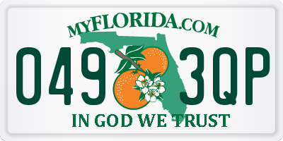 FL license plate 0493QP