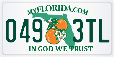 FL license plate 0493TL