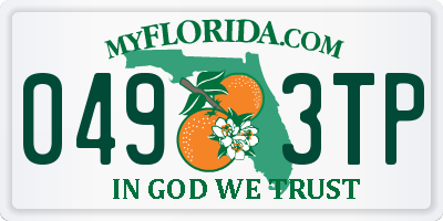 FL license plate 0493TP