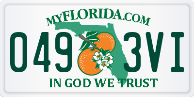 FL license plate 0493VI